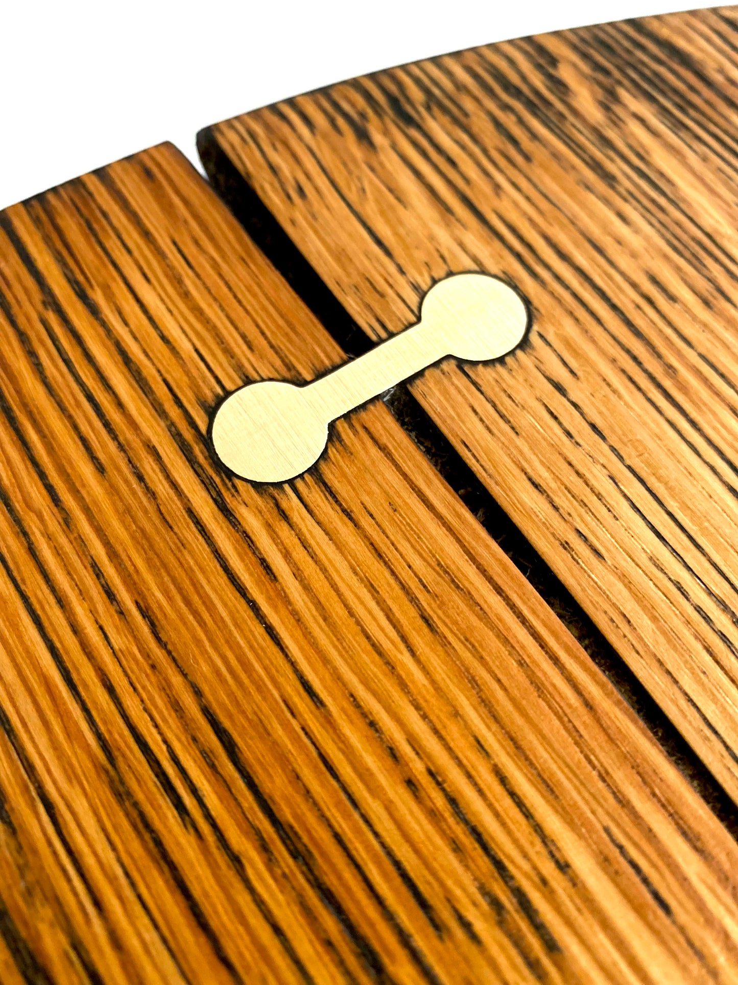 Modern rustic mid-century coffee or side table with traditional joinery and natural grain surface texture