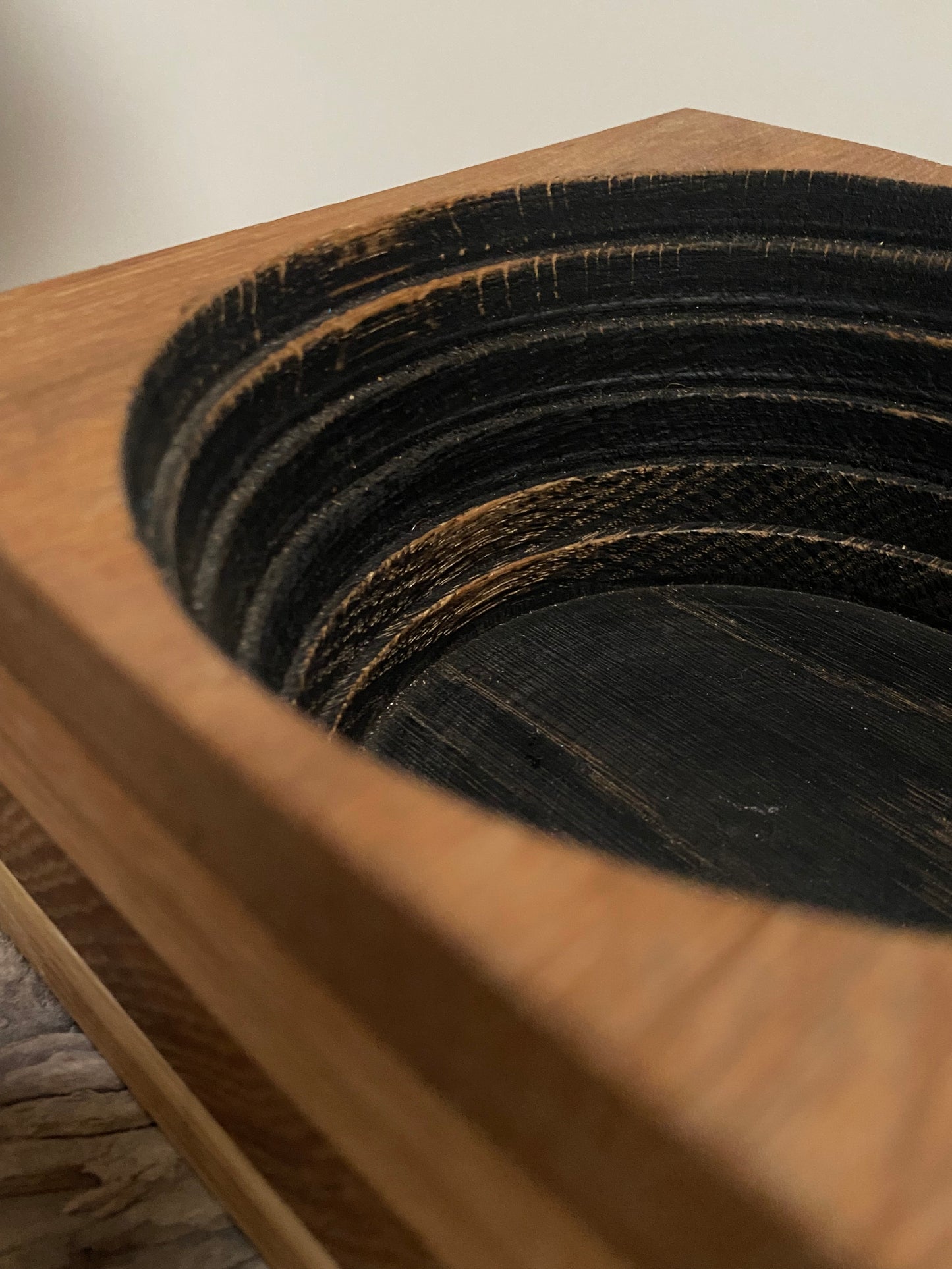 Modern Rustic Oak Bowl - Large