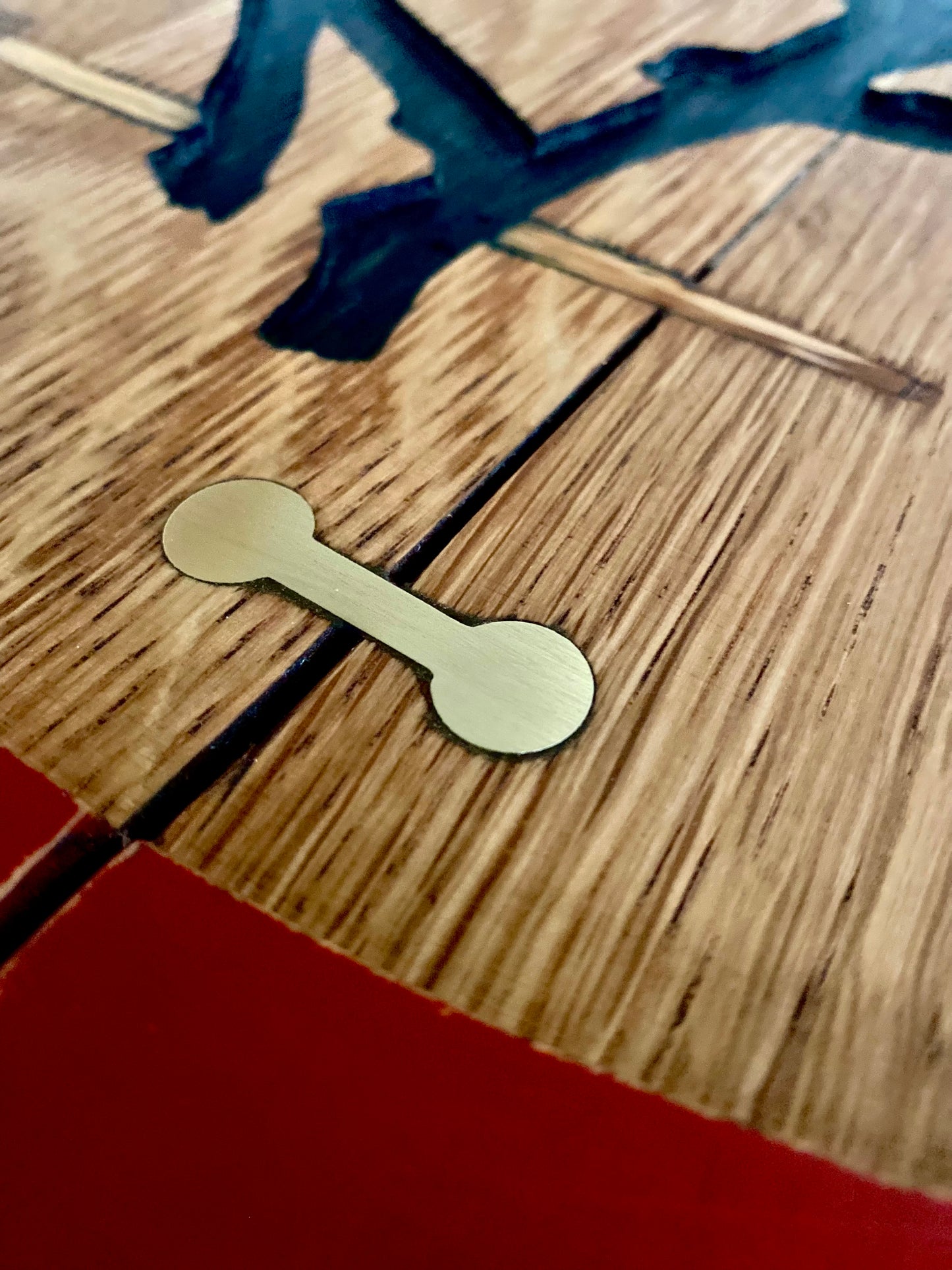 Rustic Oak Wall Art Road Sign - Stag