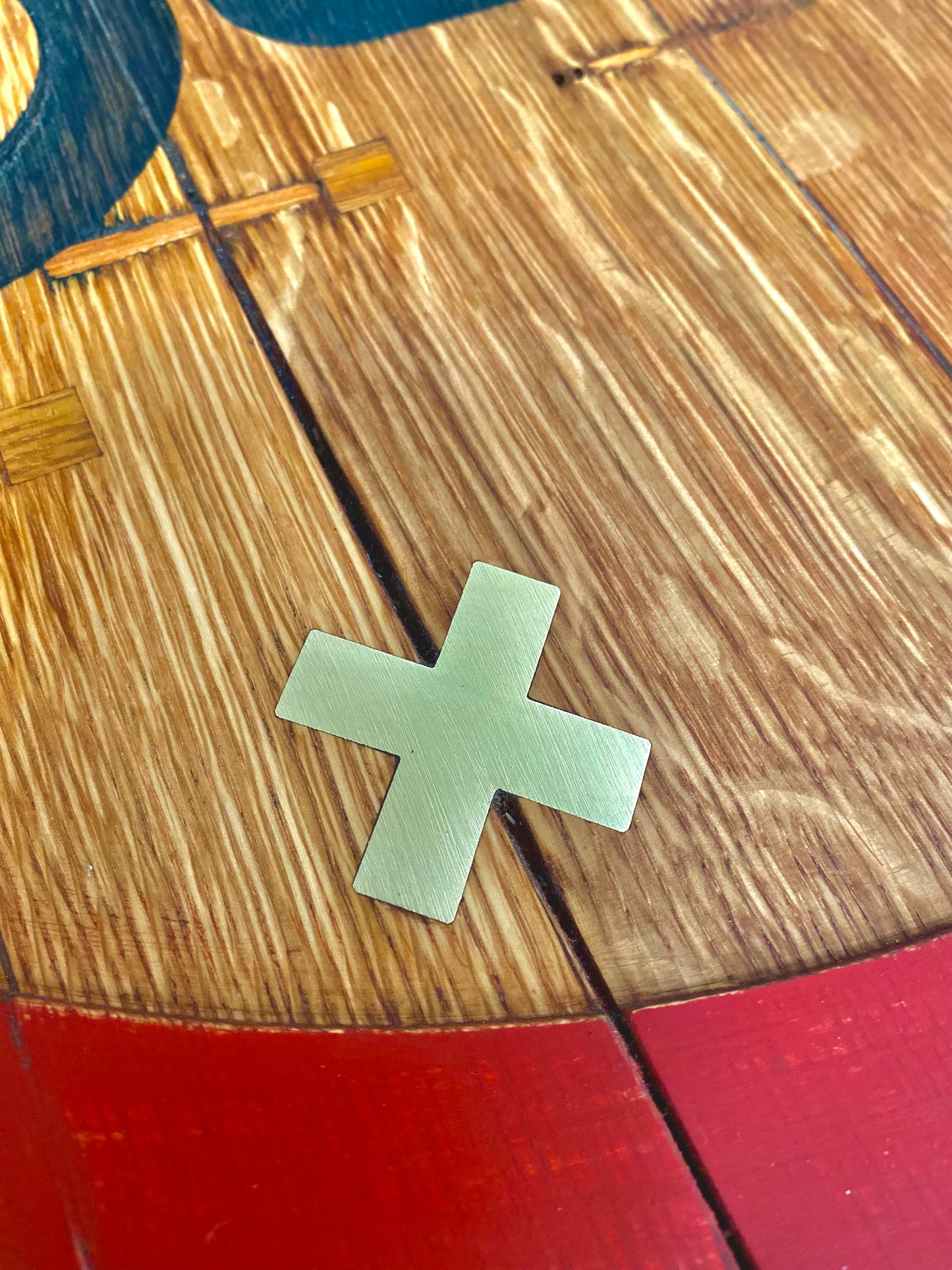 Rustic Oak Wall Art Road Sign - Motorbike