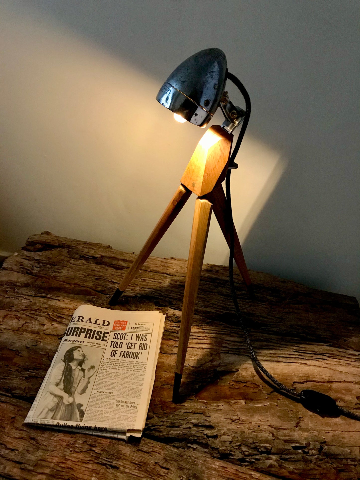 Vintage Steampunk Bicycle Spotlight