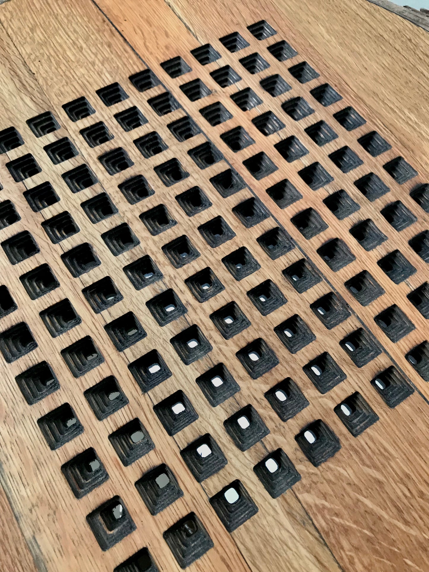 Wall Art Pixelled Wall Mirror