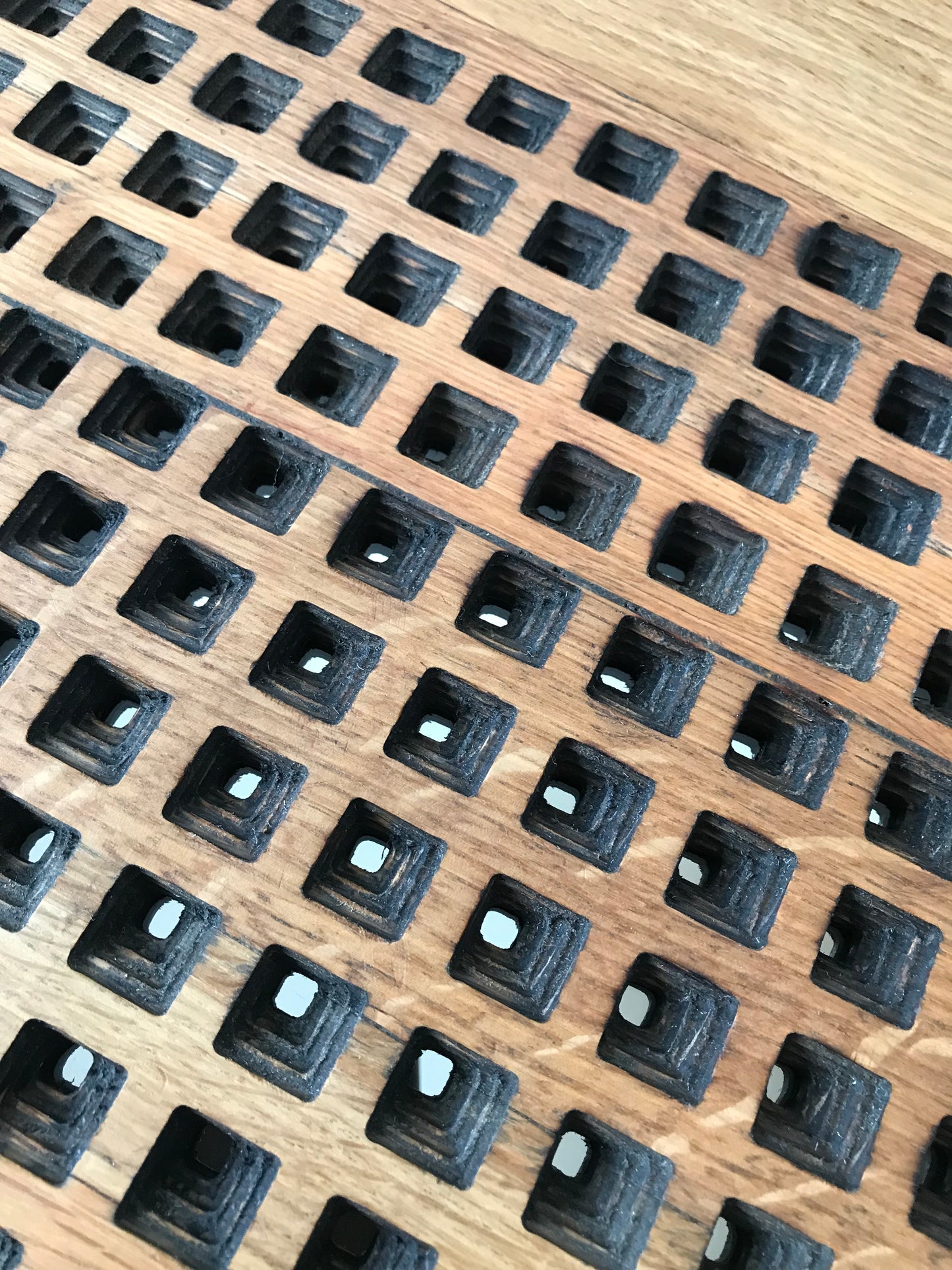 Wall Art Pixelled Wall Mirror