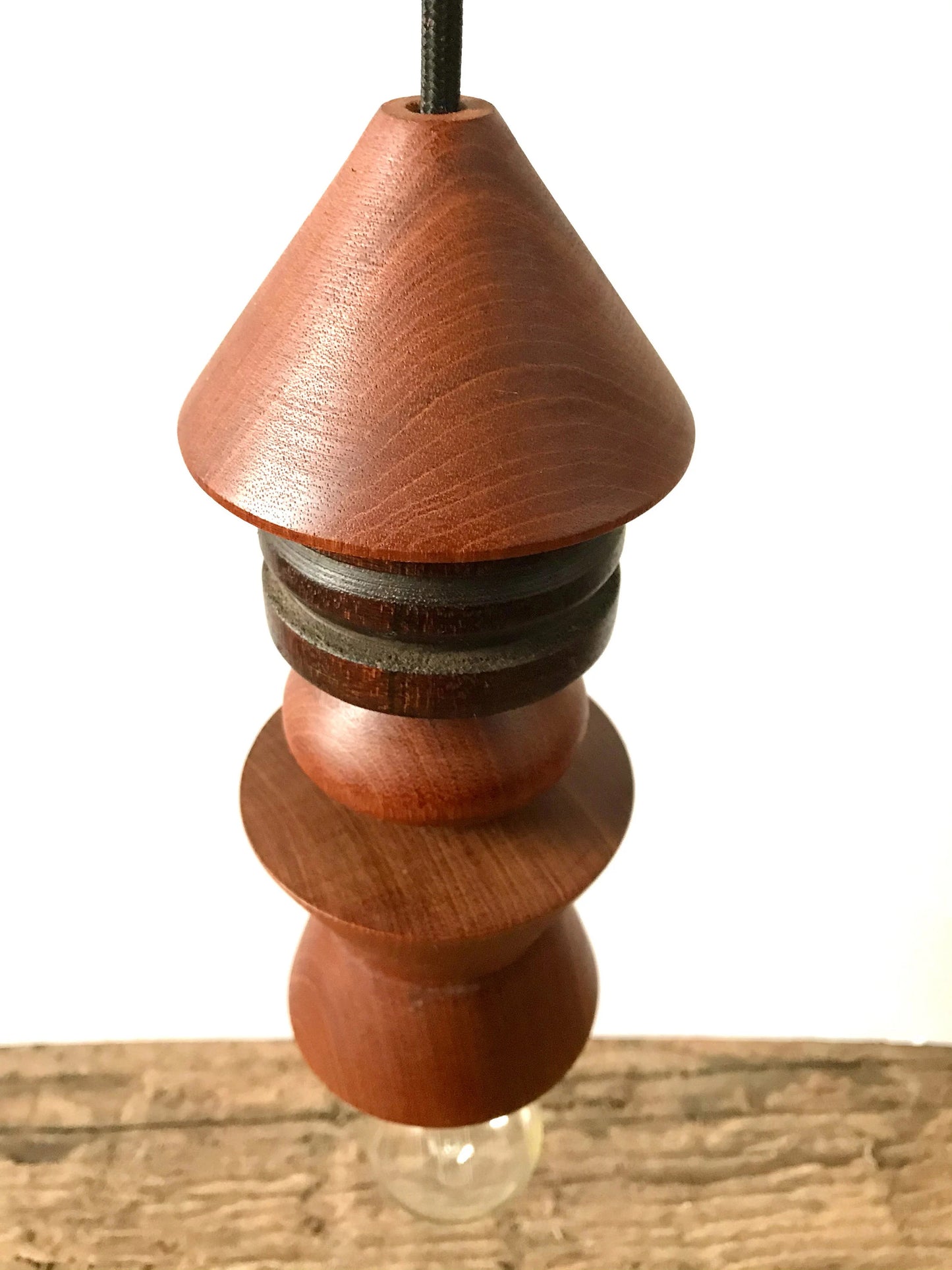 Hanging Pendant Wooden African-Style Light Chandelier