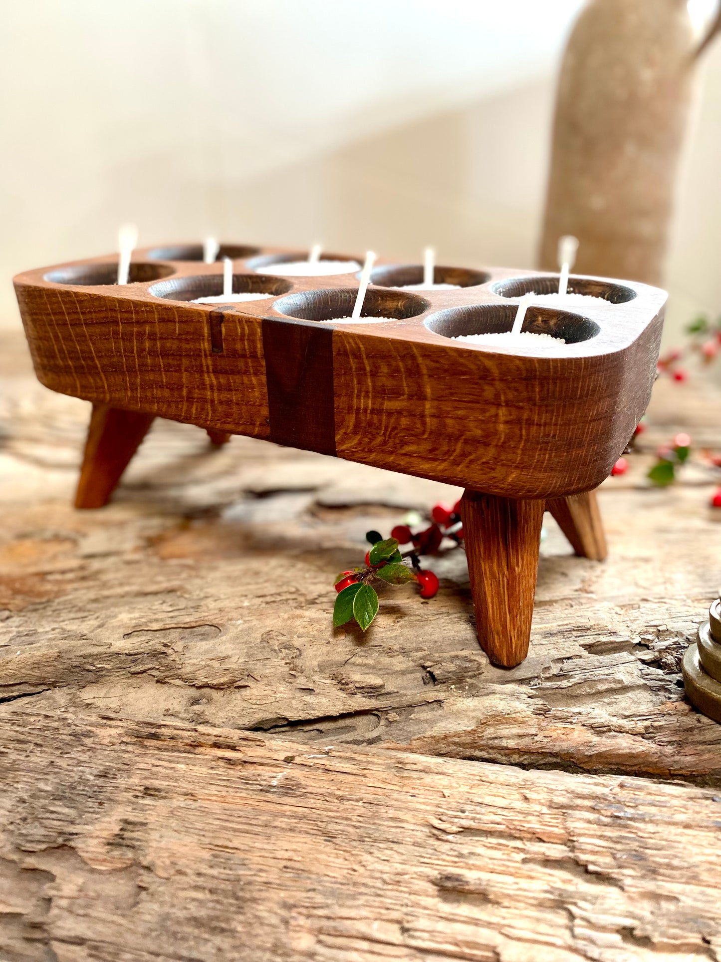 Seasonal candle decor