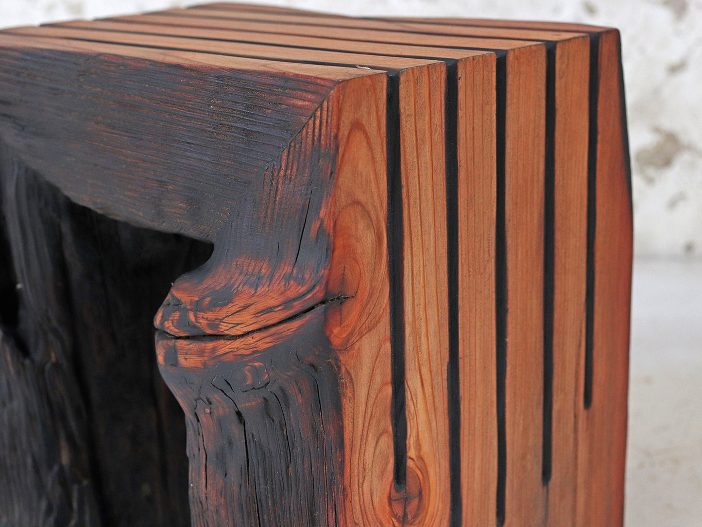 Modern Rustic Driftwood Table Stool