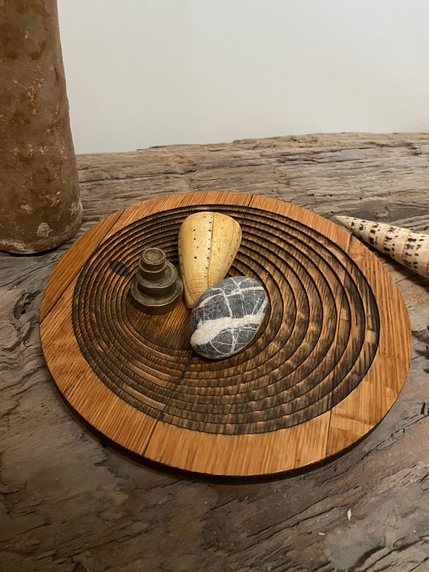 Reclaimed Oak Serving Display Dish