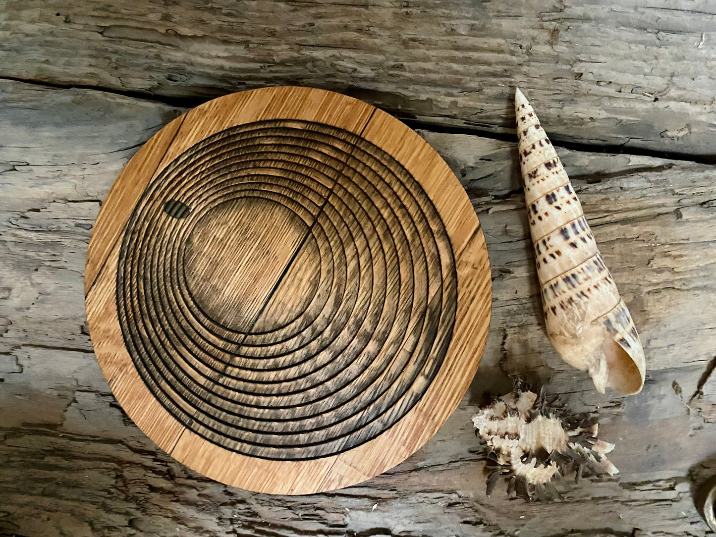 Reclaimed Oak Serving Display Dish