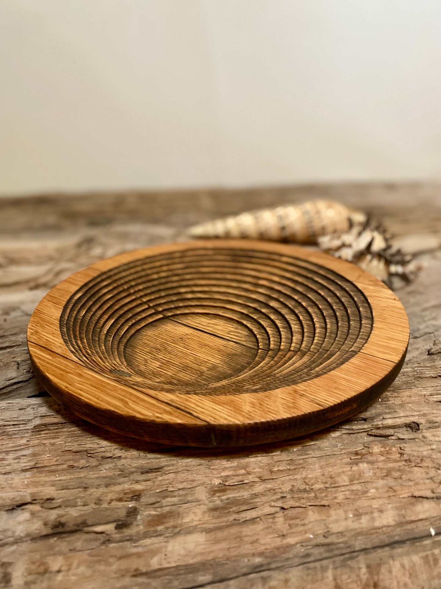 Reclaimed Oak Serving Display Dish