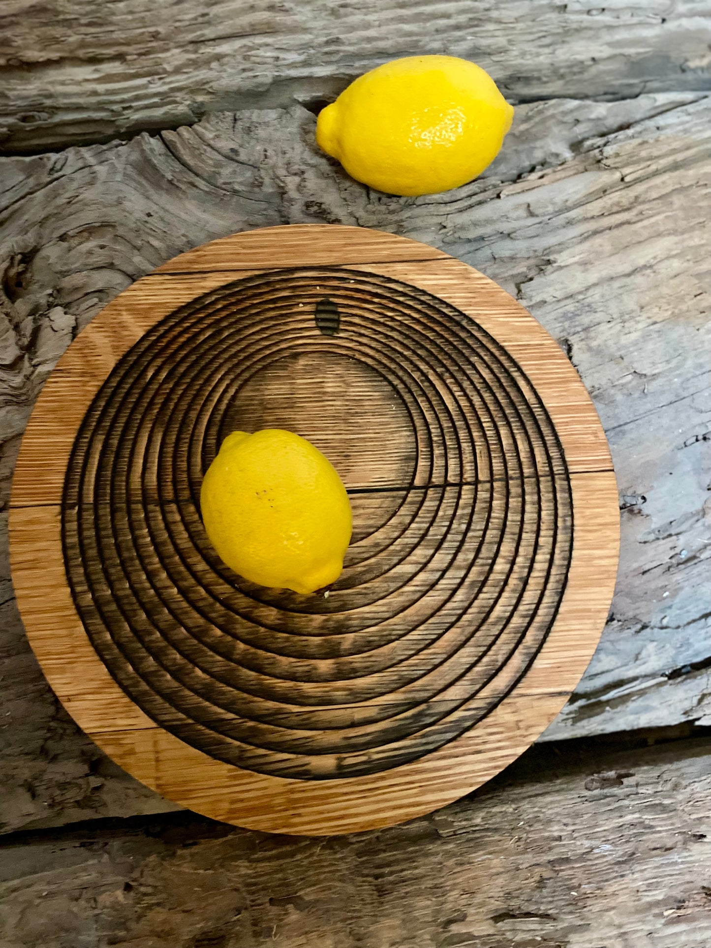 Reclaimed Oak Serving Display Dish