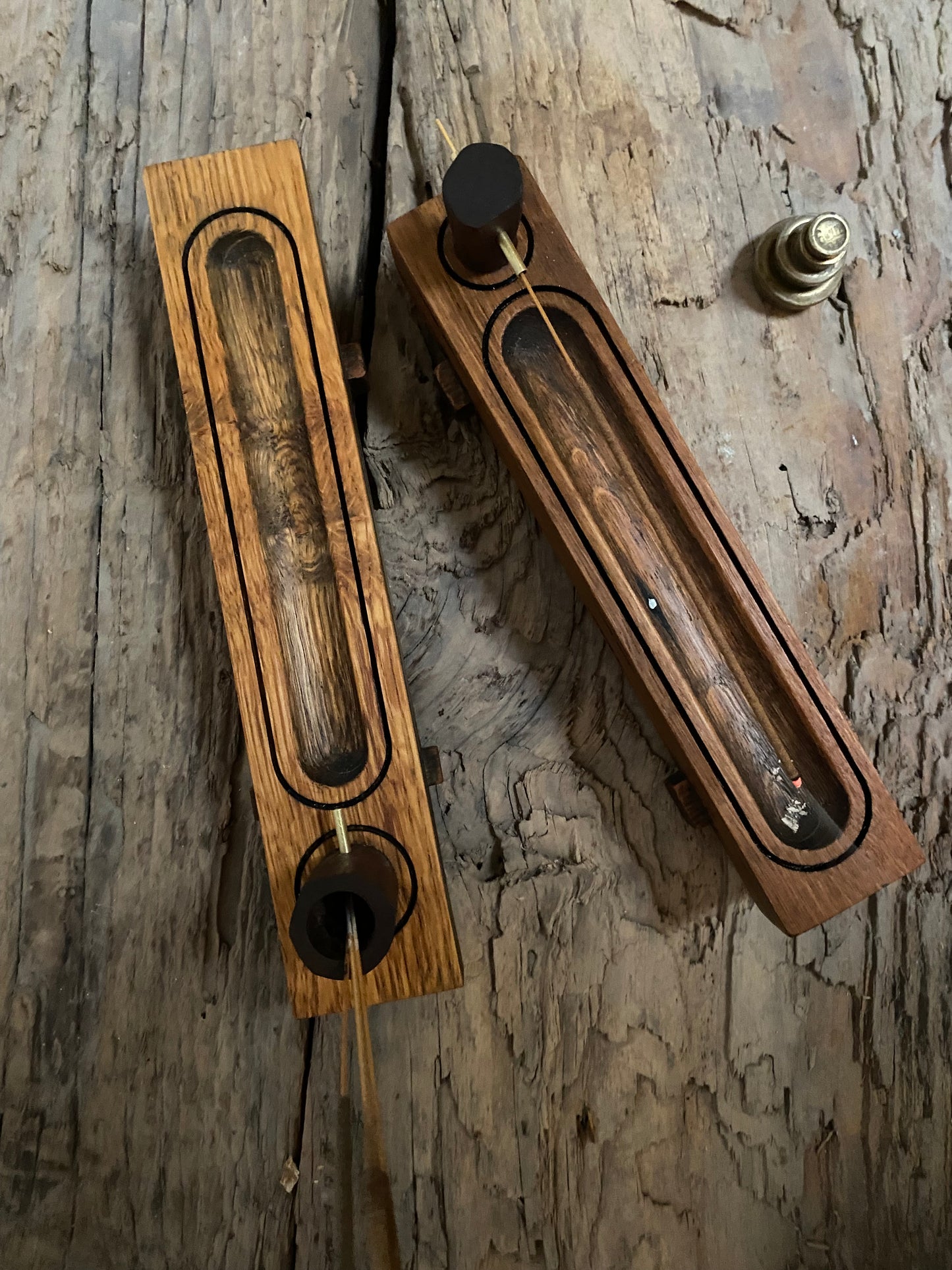 Rustic Oak Incense Stick Holder