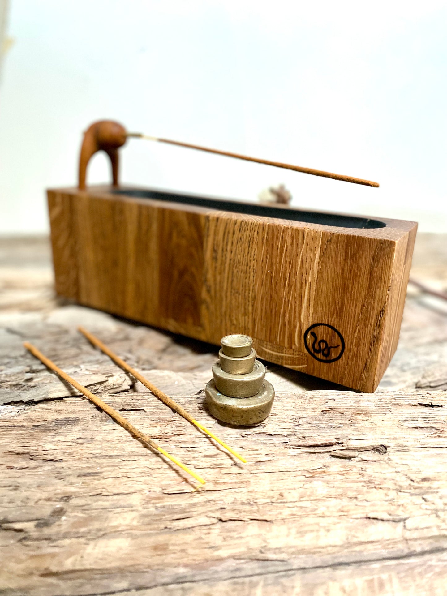 Oak Incense Stick Holder