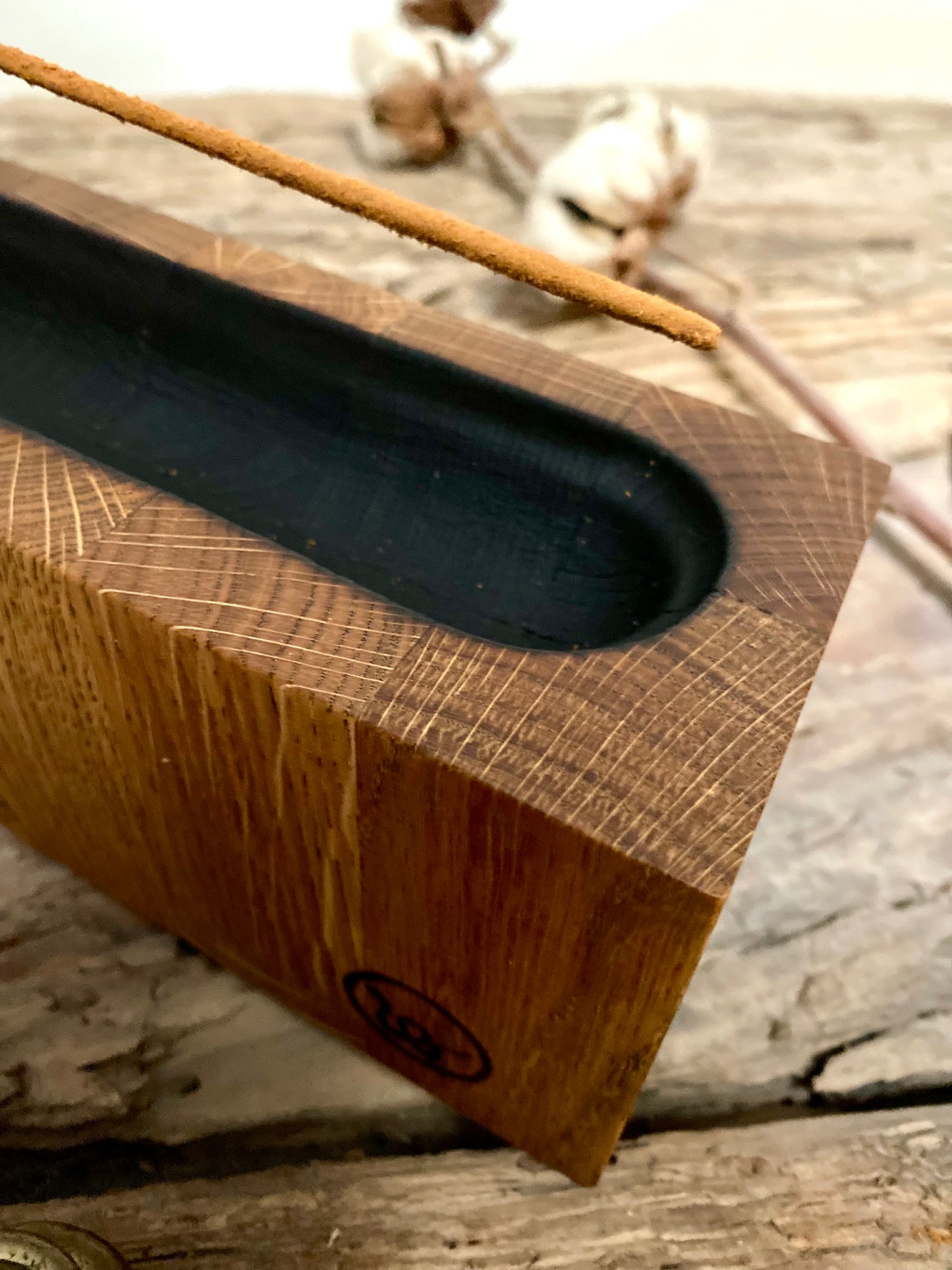 Oak Incense Stick Holder