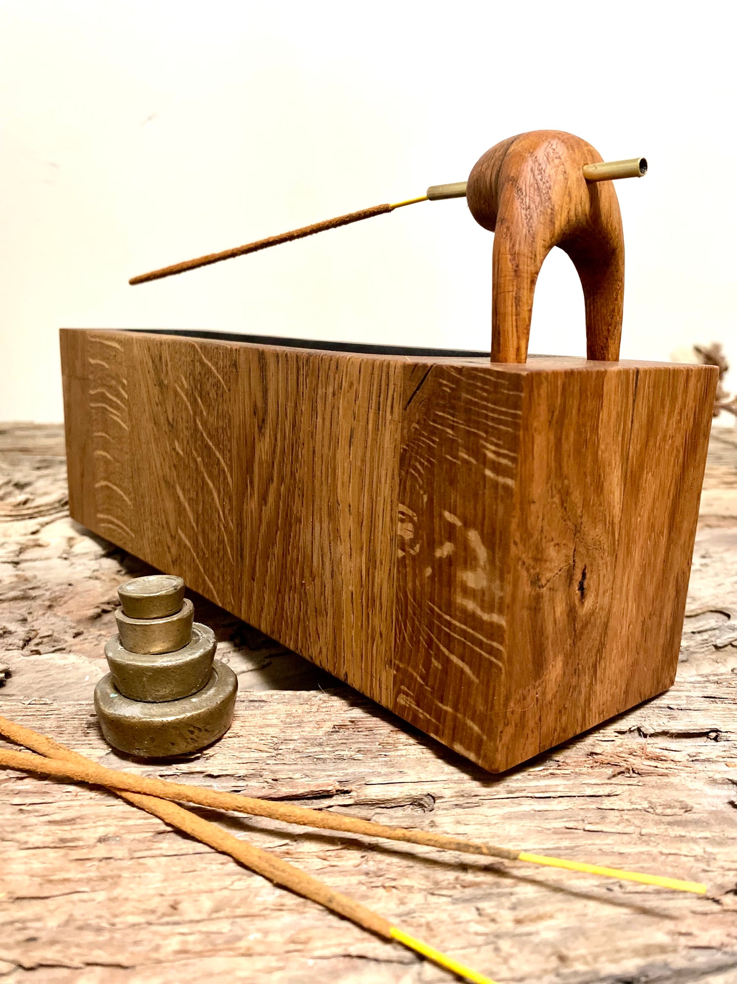 Oak Incense Stick Holder