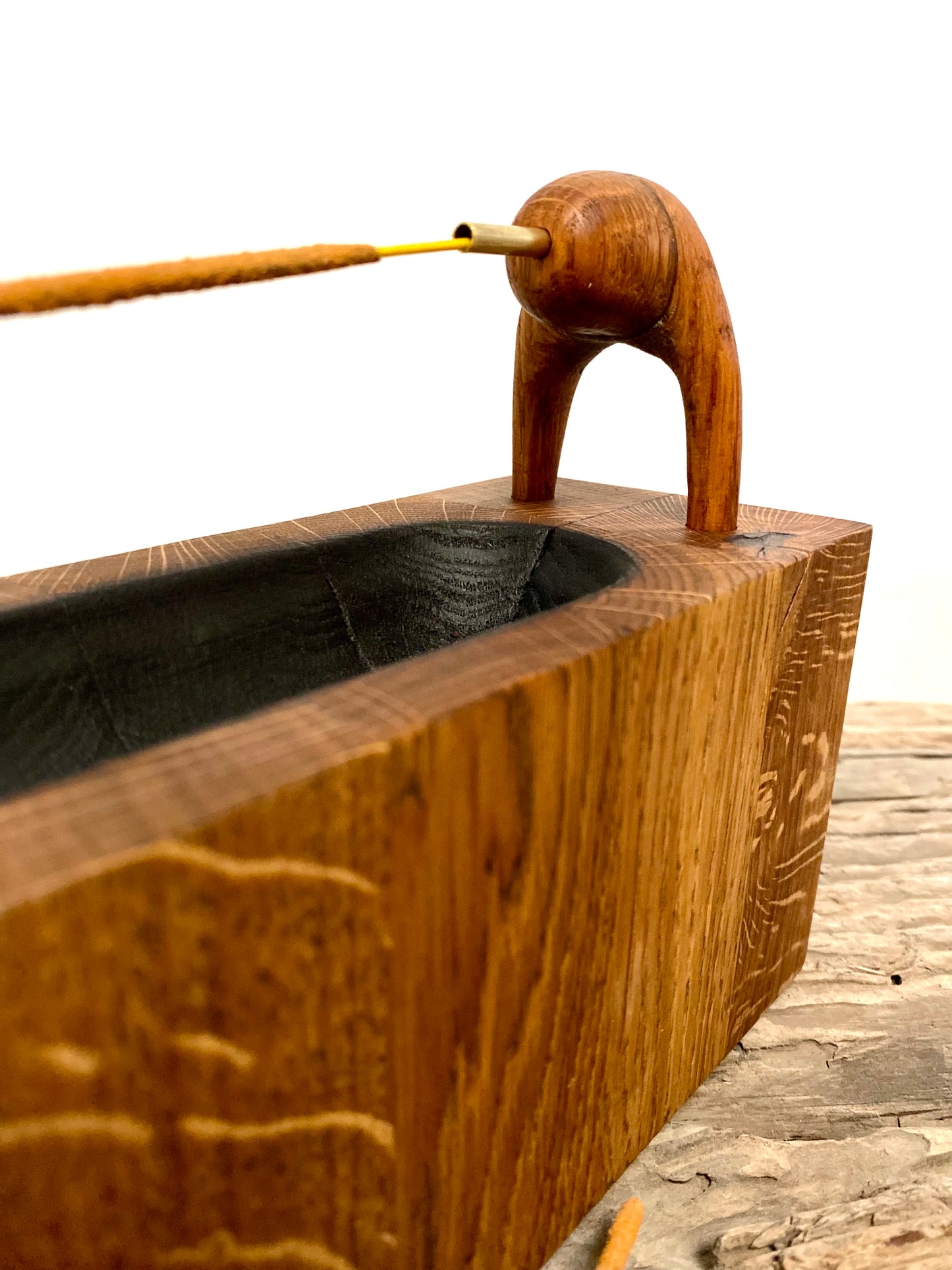 Oak Incense Stick Holder