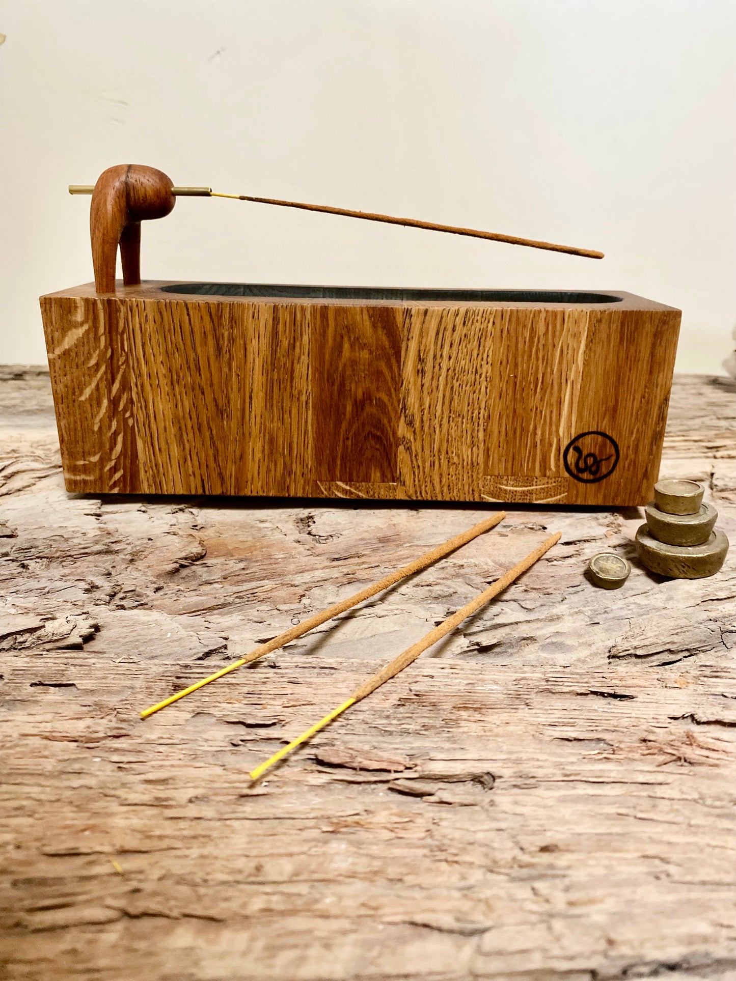 Oak Incense Stick Holder