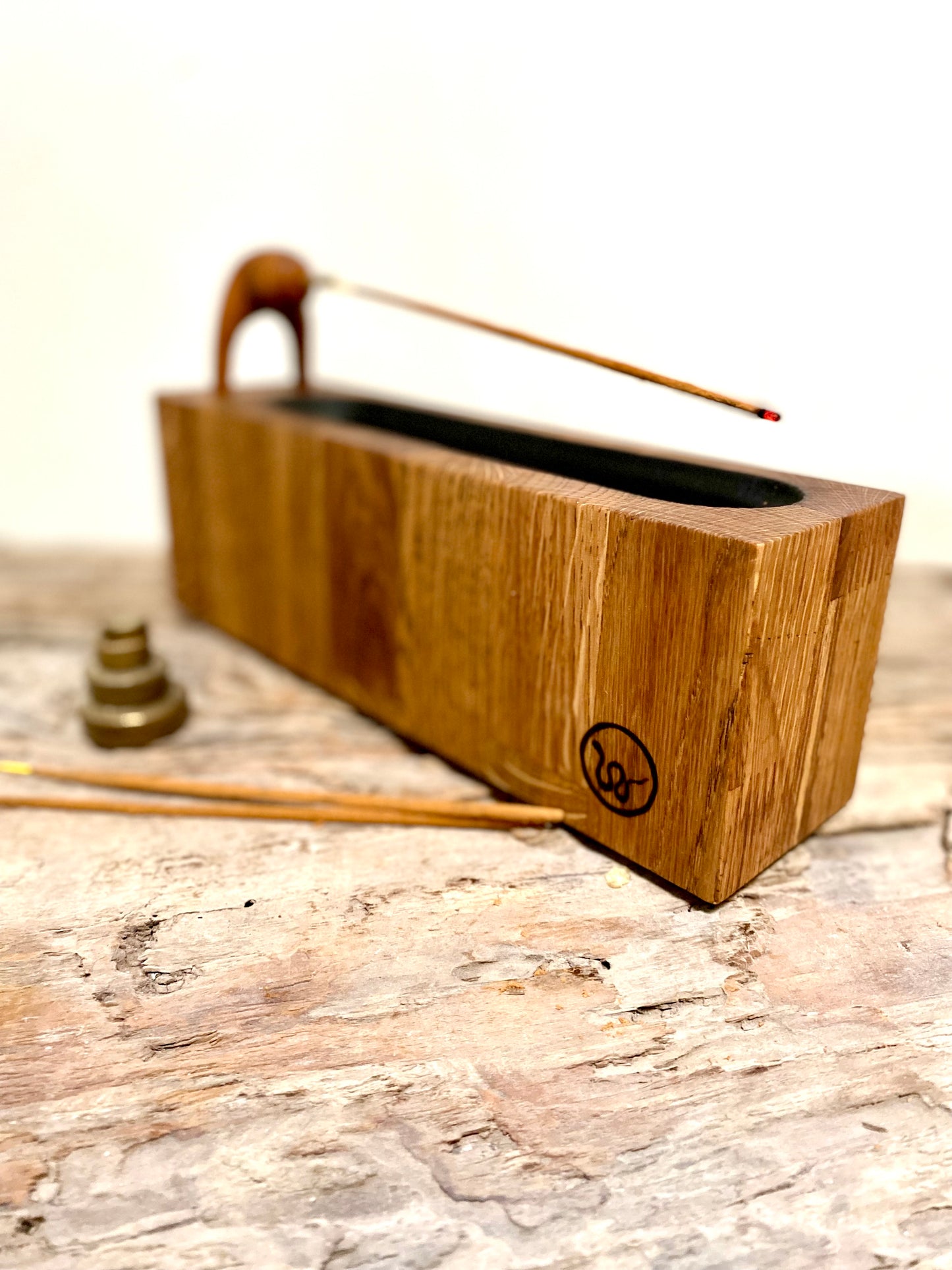 Oak Incense Stick Holder