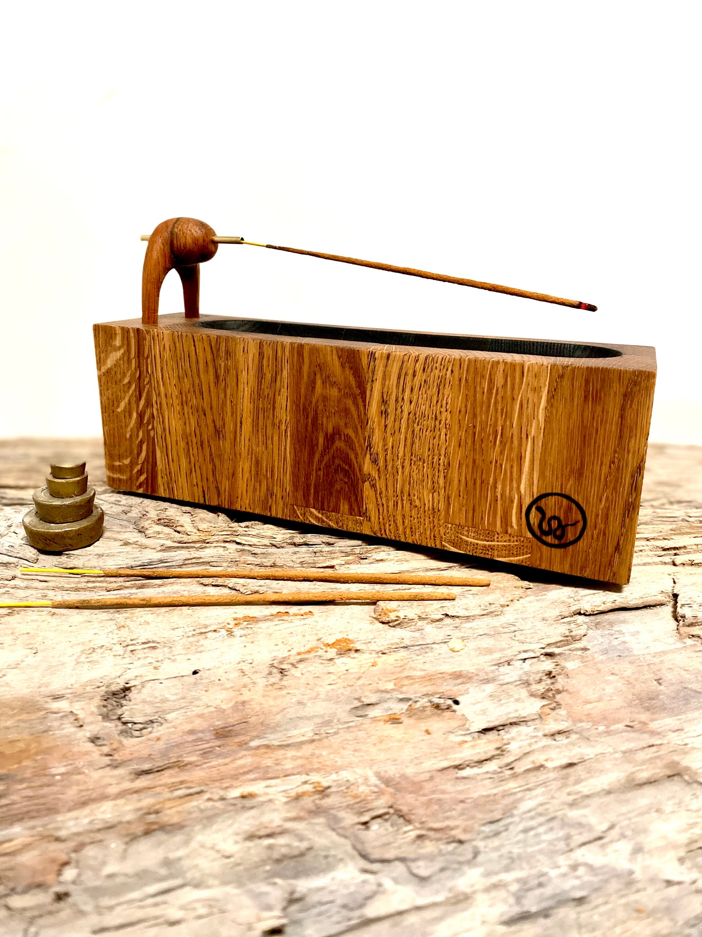 Oak Incense Stick Holder