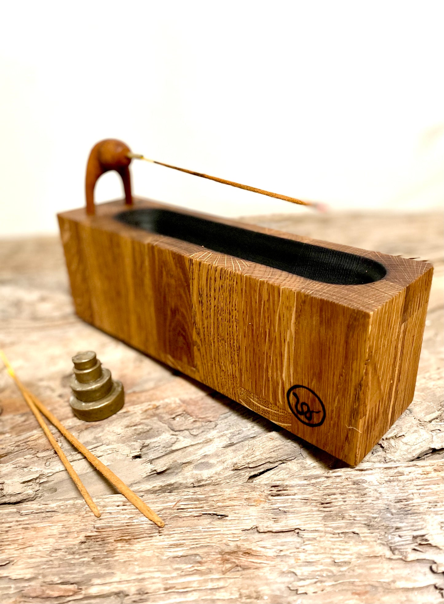 Oak Incense Stick Holder