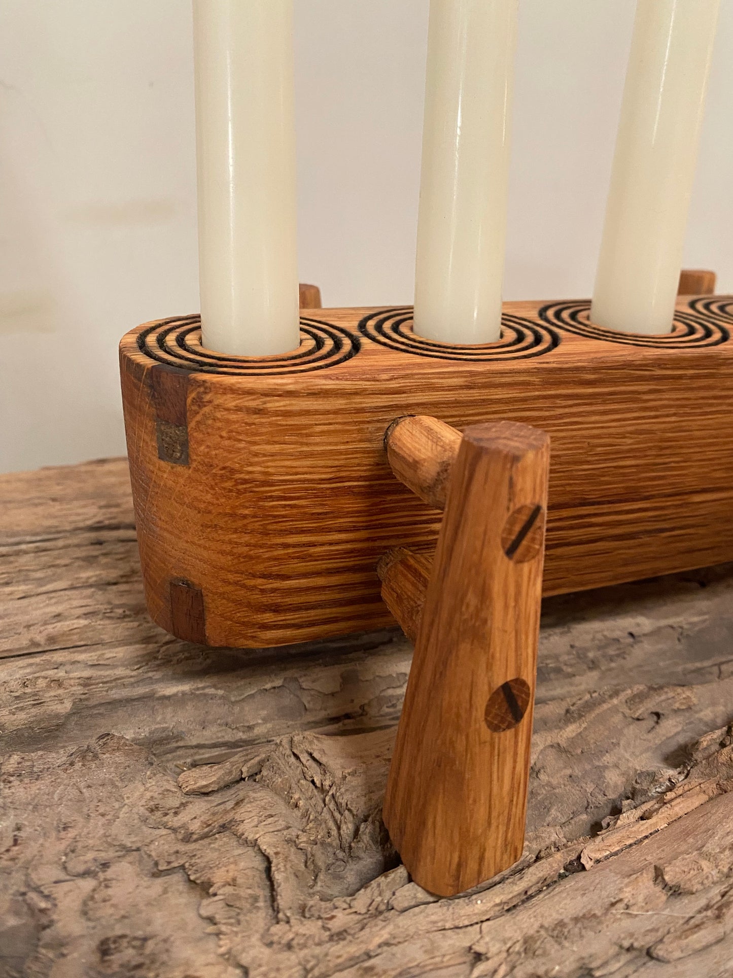 Bohemien Oak Candle Holder