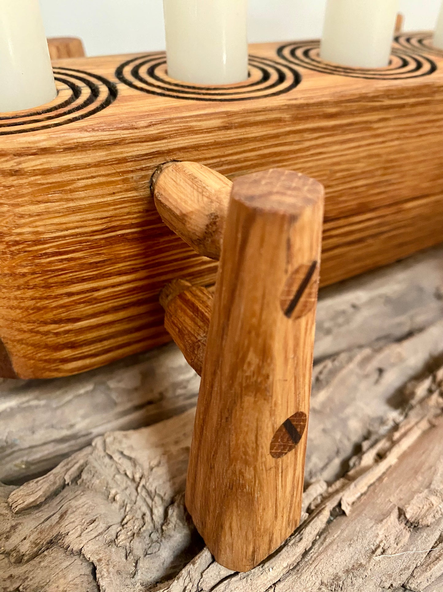 Bohemien Oak Candle Holder