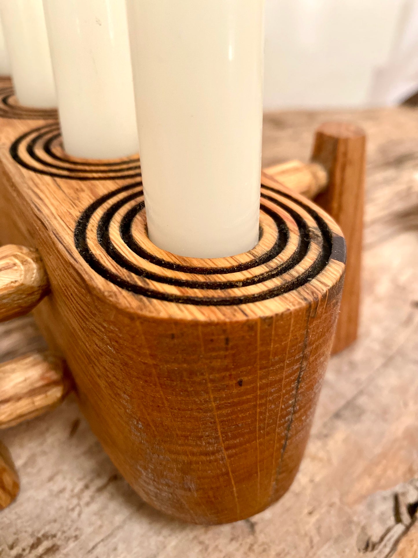 Bohemien Oak Candle Holder