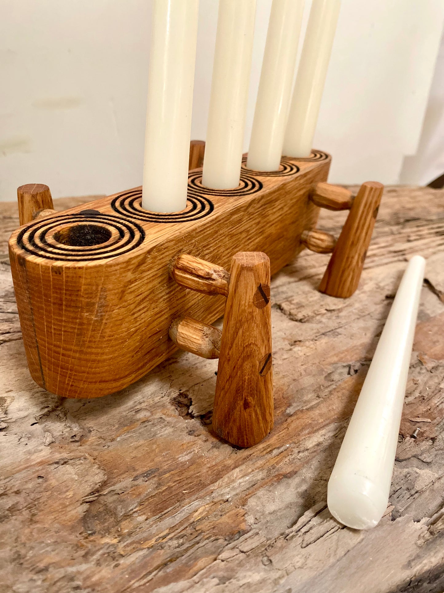 Bohemien Oak Candle Holder