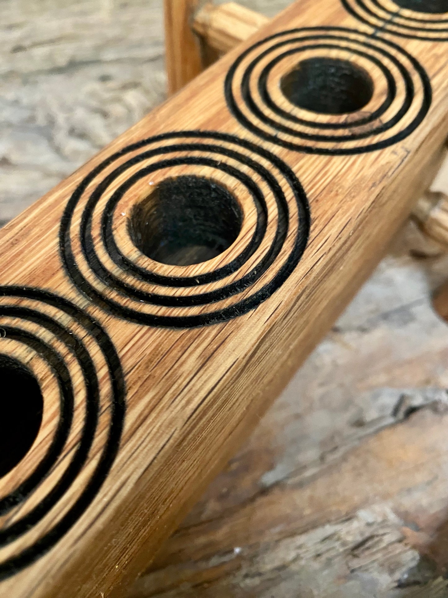 Bohemien Oak Candle Holder