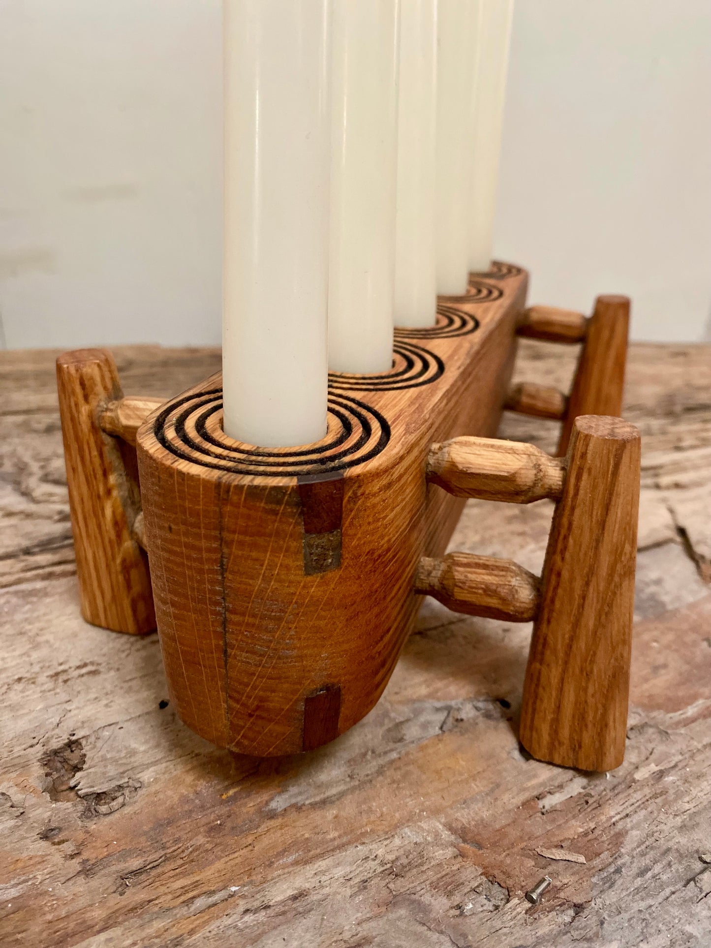 Bohemien Oak Candle Holder