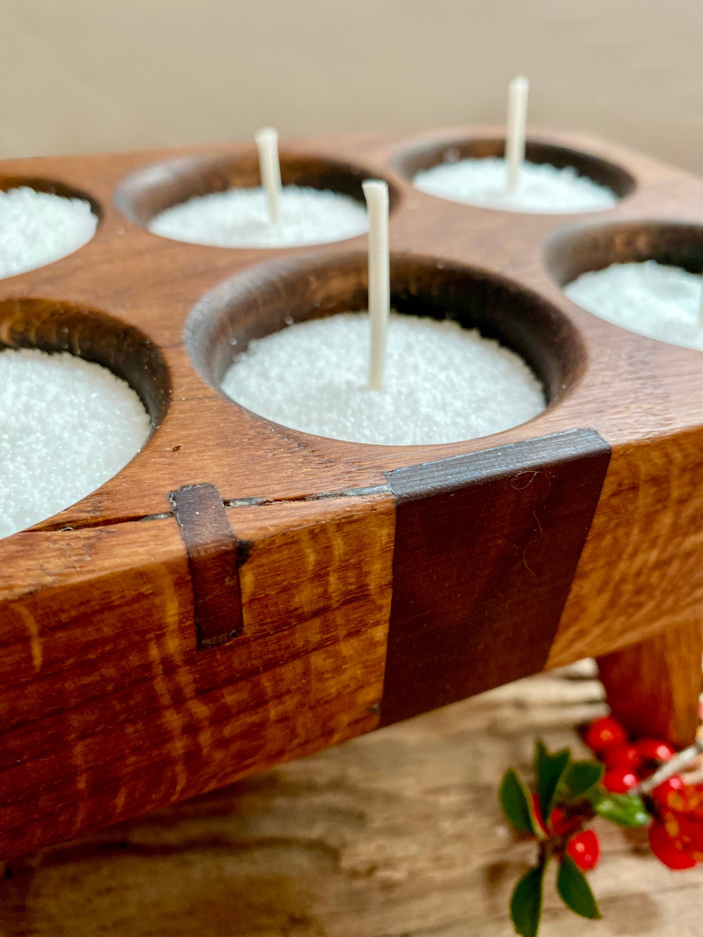 Rustic Multi-Wick Candle Holder - DIY Candle Making Kit