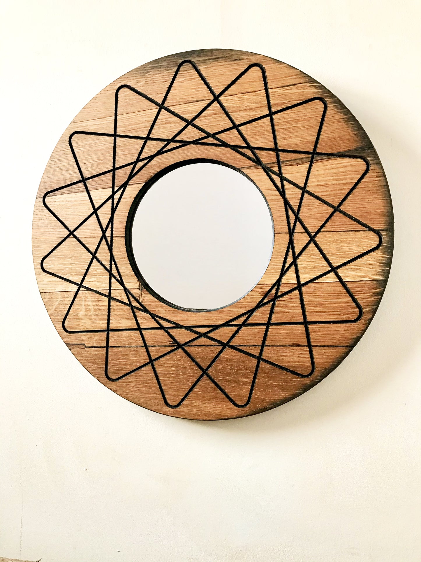 Sacred Geometry Mandala Star Wall Mirror