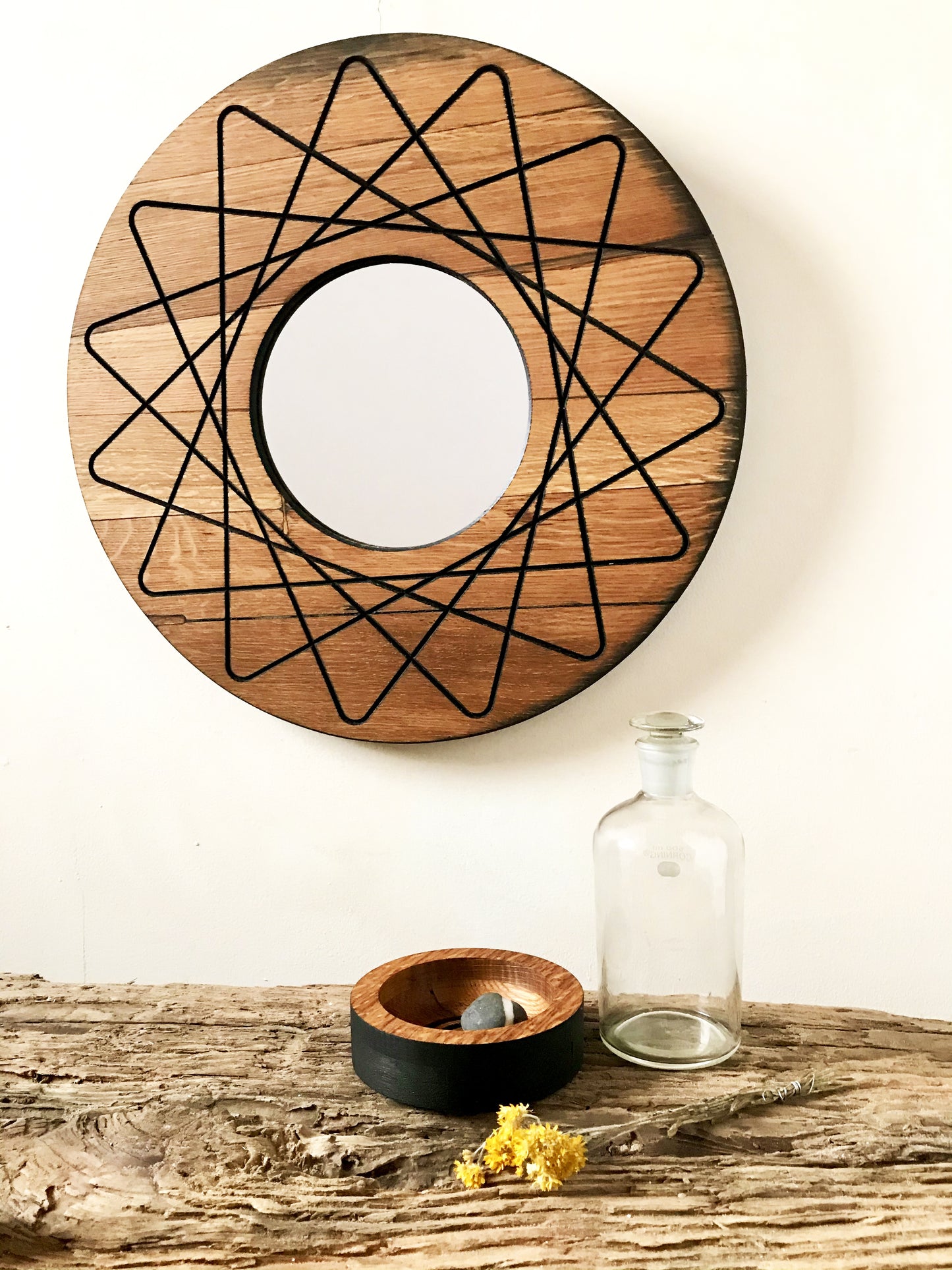 Sacred Geometry Mandala Star Wall Mirror