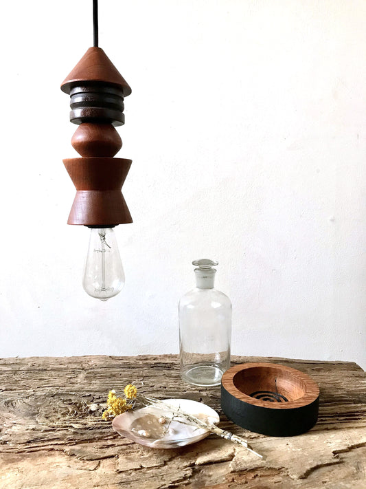 Hanging Pendant Wooden African-Style Light Chandelier