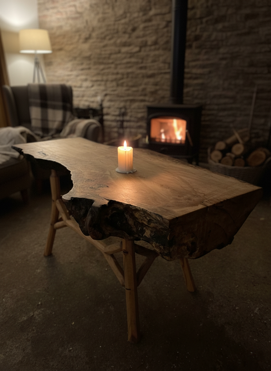 Modern Rustic 'Buttress' Driftwood Coffee Table