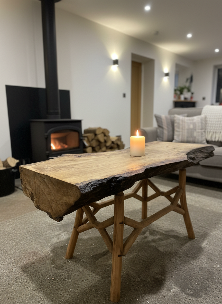 Modern Rustic 'Buttress' Driftwood Coffee Table