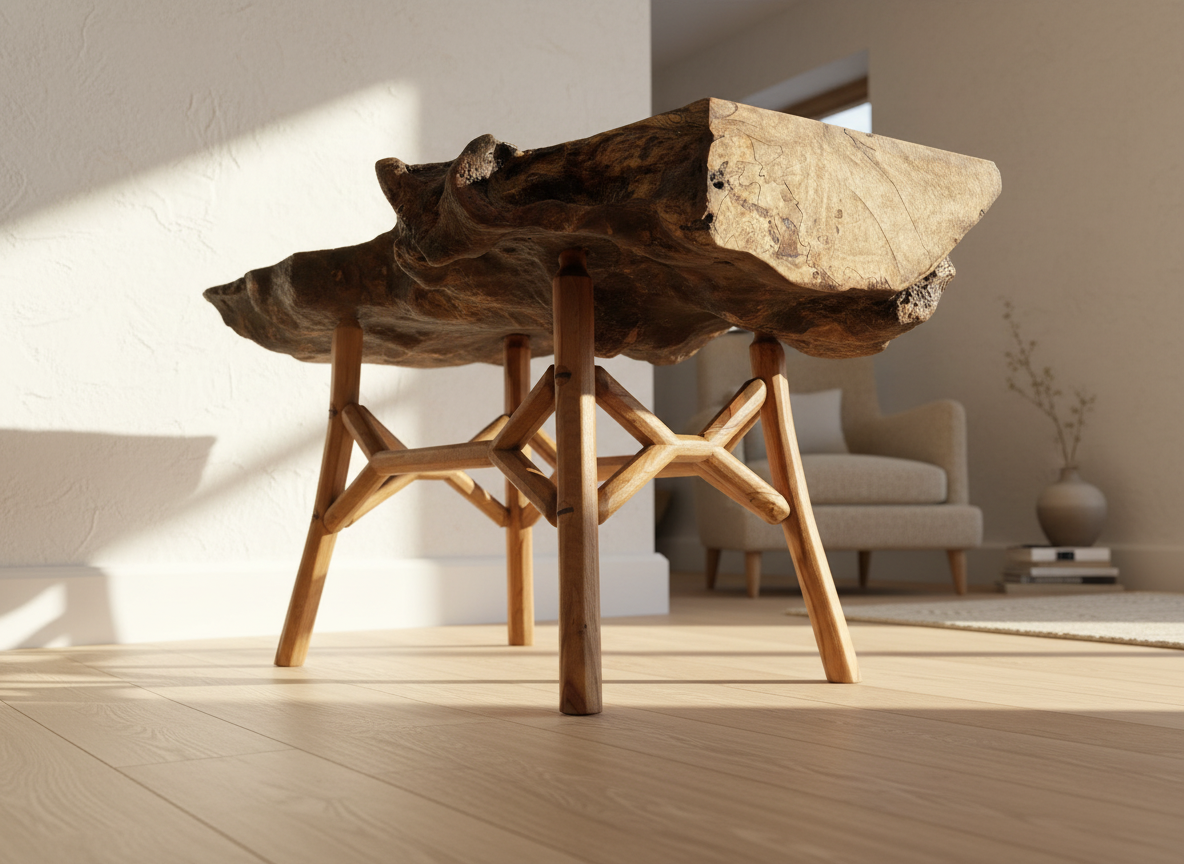 Modern Rustic 'Buttress' Driftwood Coffee Table