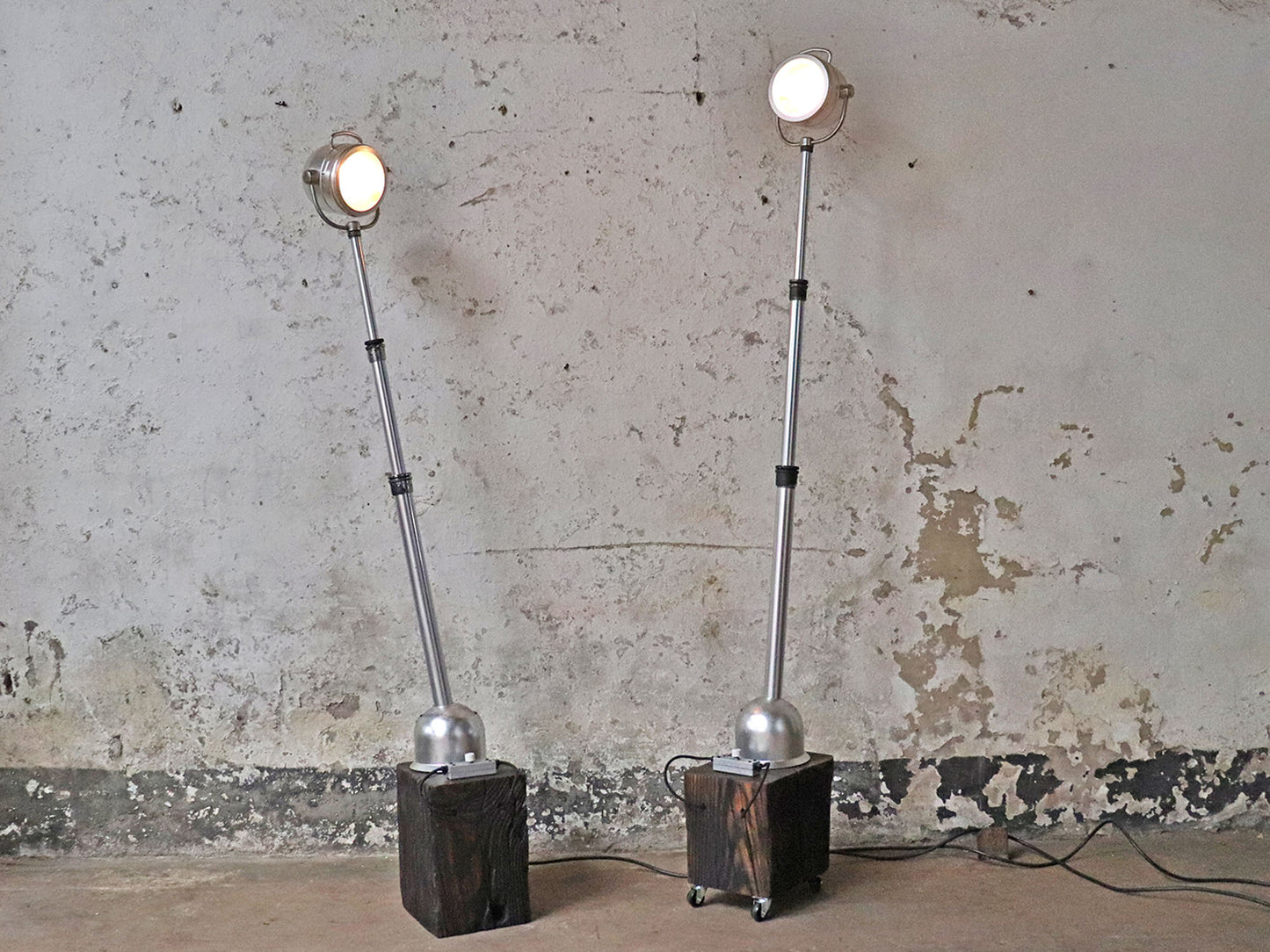 Industrial Rustic Spotlight Lamp – Upcycled Contemporary Lighting