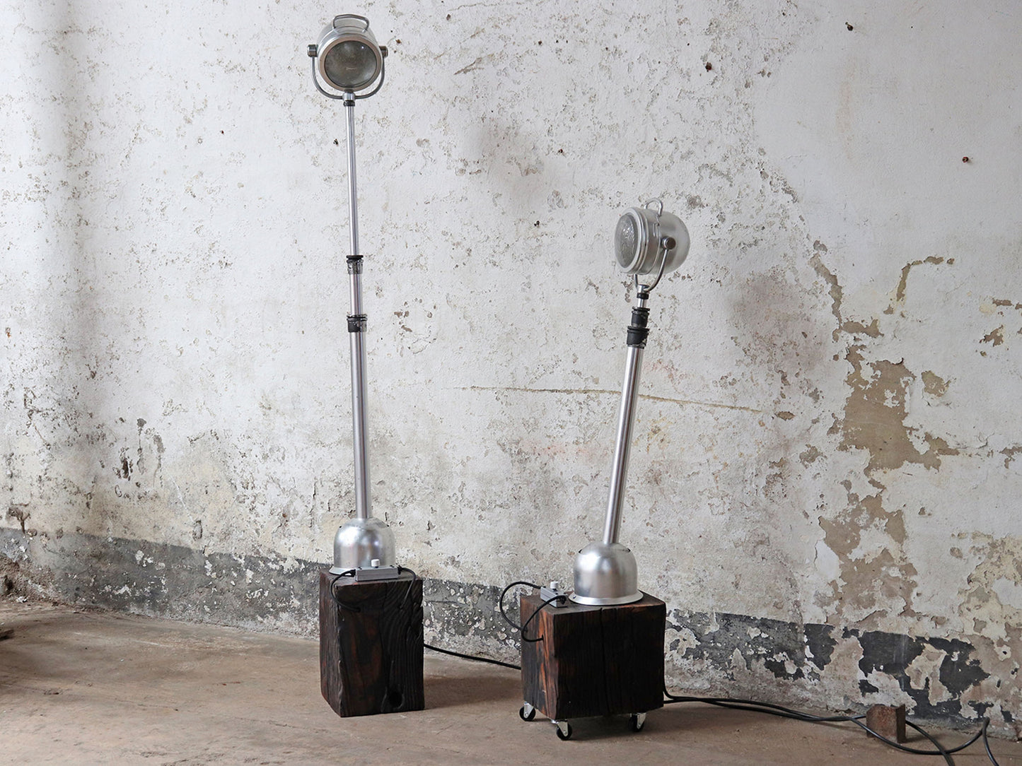 Industrial Rustic Spotlight Lamp – Upcycled Contemporary Lighting