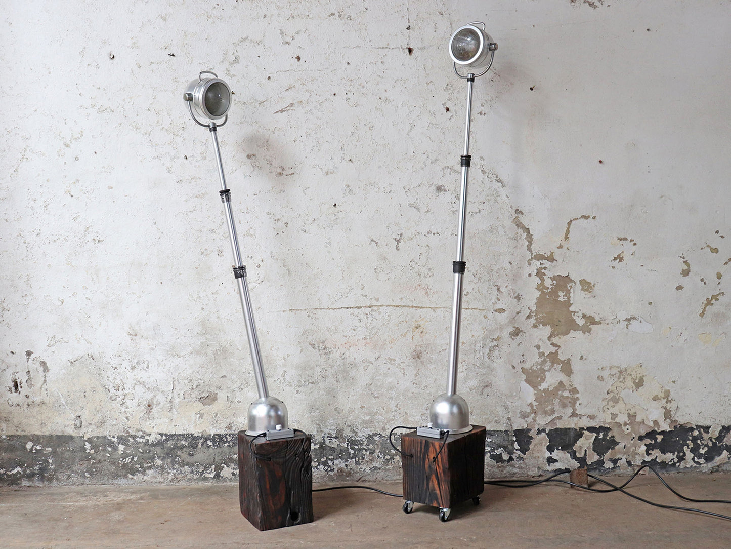 Industrial Rustic Spotlight Lamp – Upcycled Contemporary Lighting