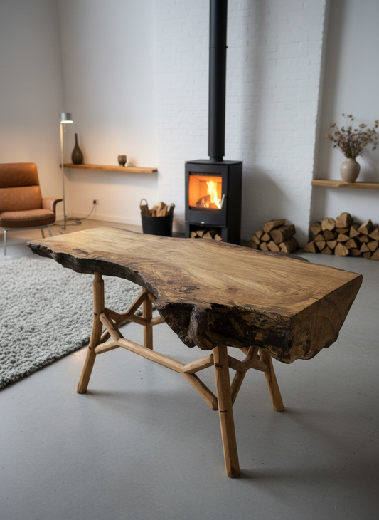 Modern Rustic 'Buttress' Driftwood Coffee Table
